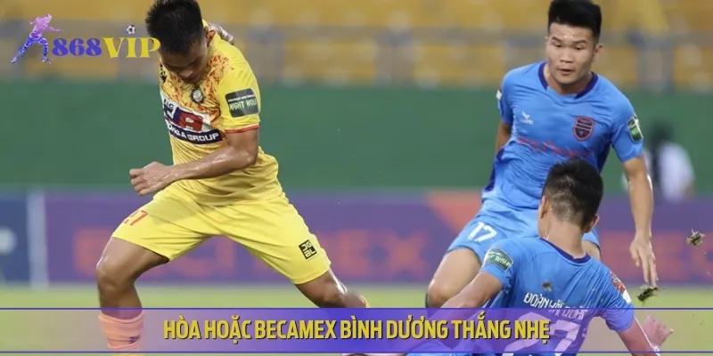Kết quả dễ xảy ra hòa hoặc Becamex Bình Dương thắng nhẹ