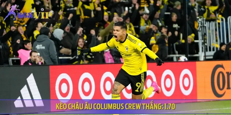 Tỷ lệ thắng 1.70 thể hiện niềm tin lớn vào Columbus Crew giành chiến thắng