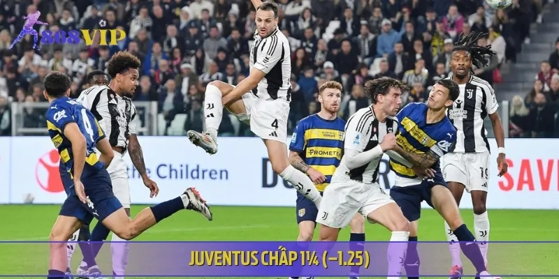 Trong cuộc chiến này giữa Juventus vs Parma, Juventus sẽ chấp 1¼ (–1.25)