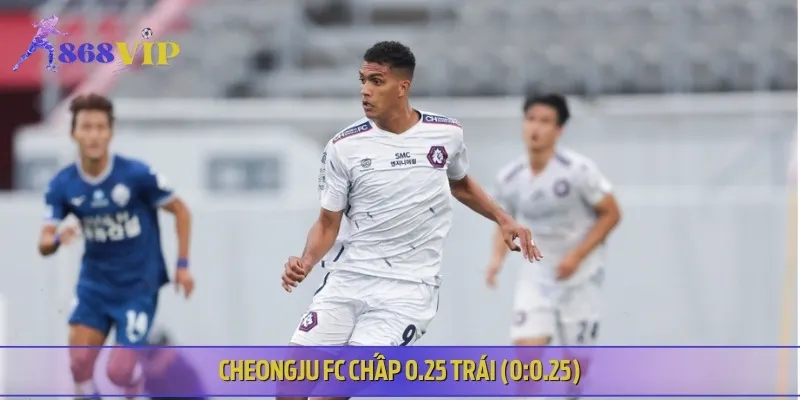 Cheongju FC chấp 0.25 trái trong kèo châu Á trận đấu này