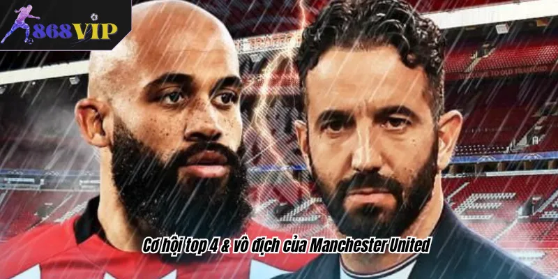 Cơ hội top 4 & vô địch của Manchester United